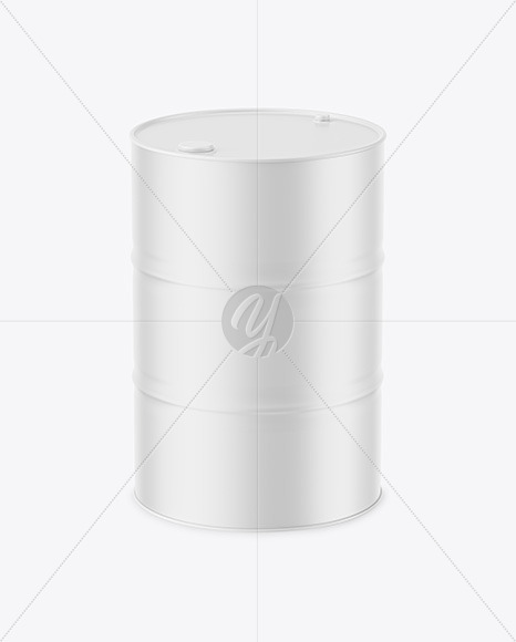 Matte Oil Barrel Mockup