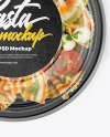 Plastic Bowl With Pasta Mockup