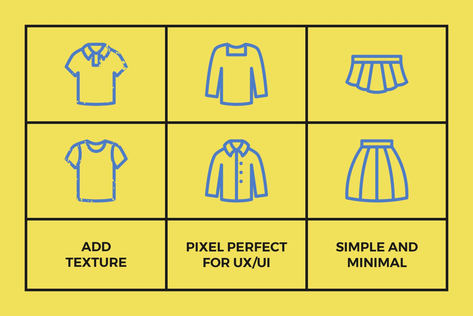 Clothing Line Icons Clothing Line Icons