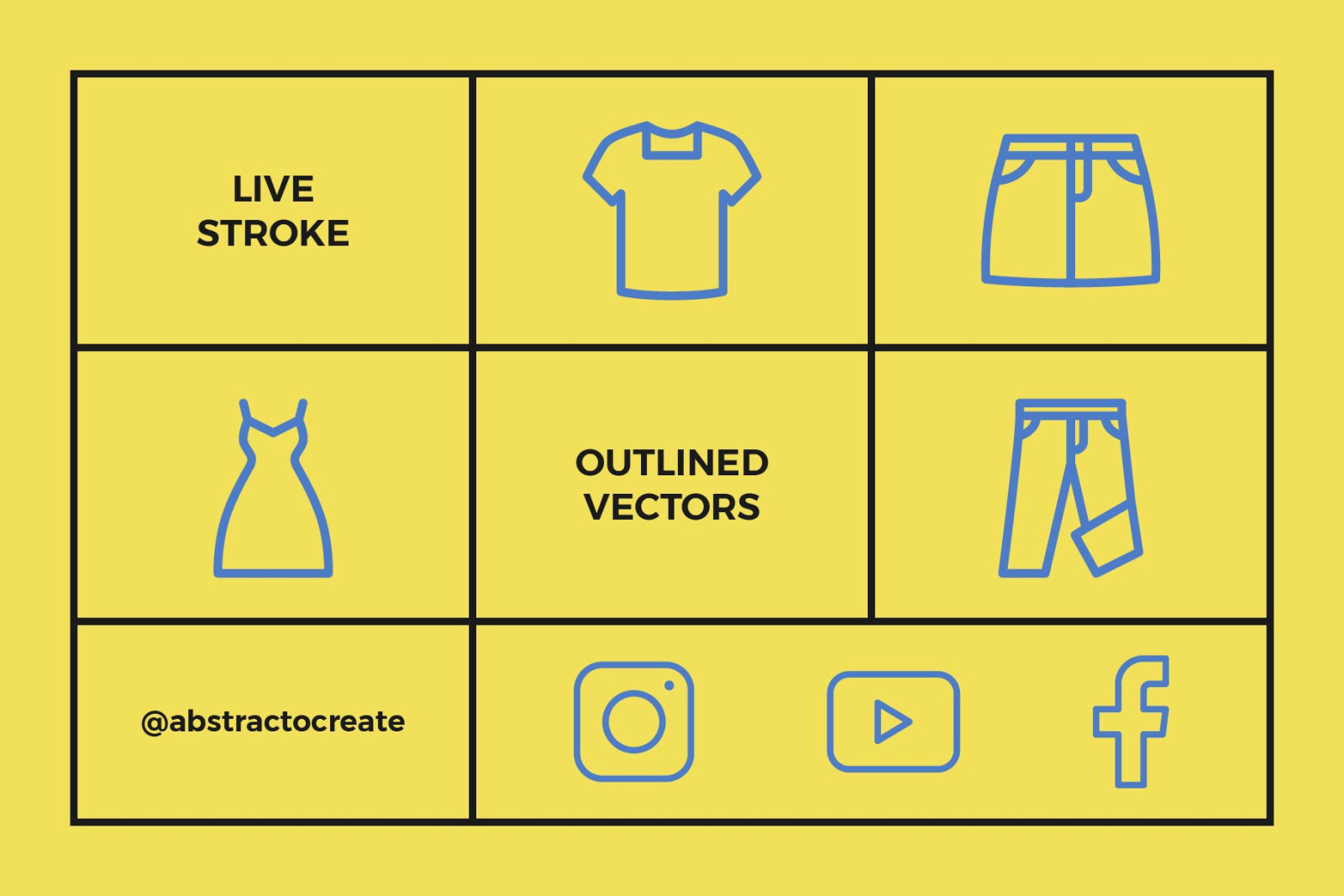 Clothing Line Icons Clothing Line Icons