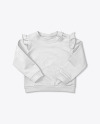 Baby Girl Ruffled Shoulders Jumper Mockup