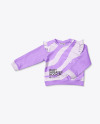 Baby Girl Ruffled Shoulders Jumper Mockup