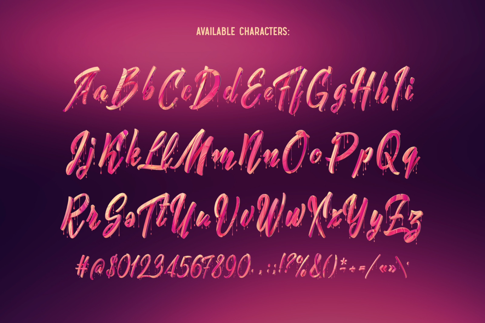 Juicy Jam – Color Bitmap Font