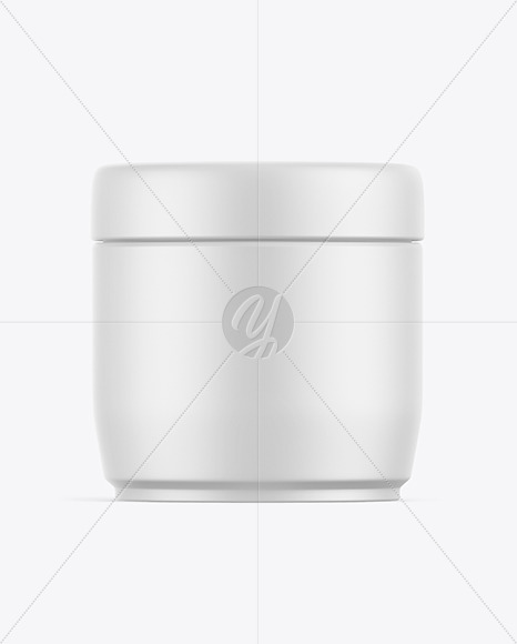 Matte Cosmetic Jar Mockup