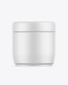 Matte Cosmetic Jar Mockup