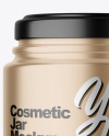 Matte Metallic Cosmetic Jar Mockup