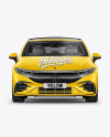 Electric Luxury Car Mockup - Front View