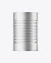 Matte Metallic Tin Can Mockup