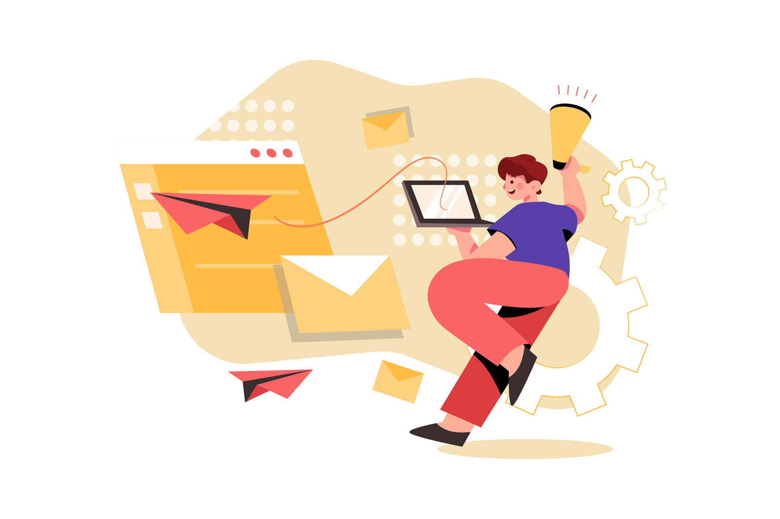 M337_Email Marketing Illustration Pack M337_Email Marketing Illustration Pack