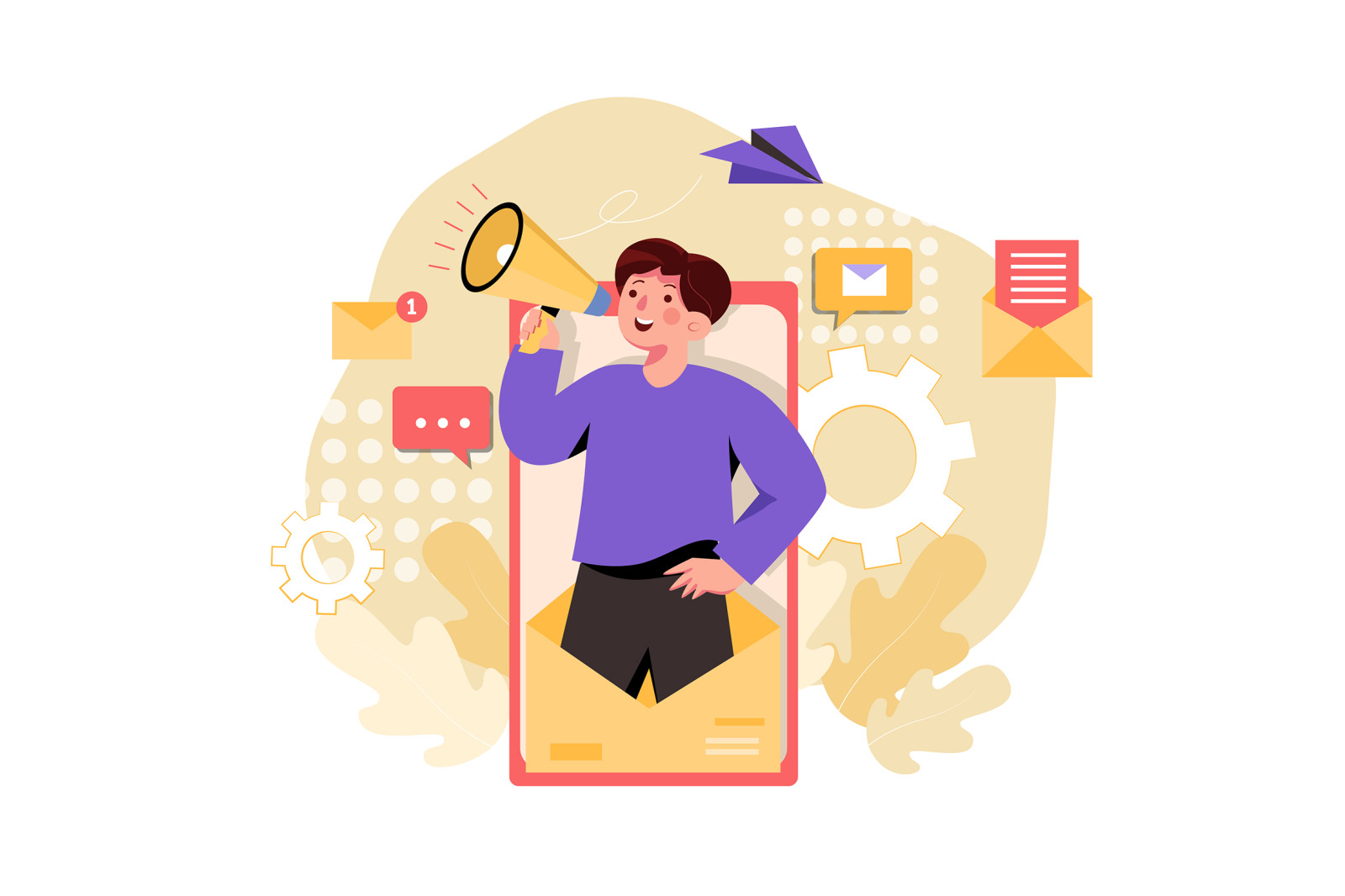M337_Email Marketing Illustration Pack M337_Email Marketing Illustration Pack