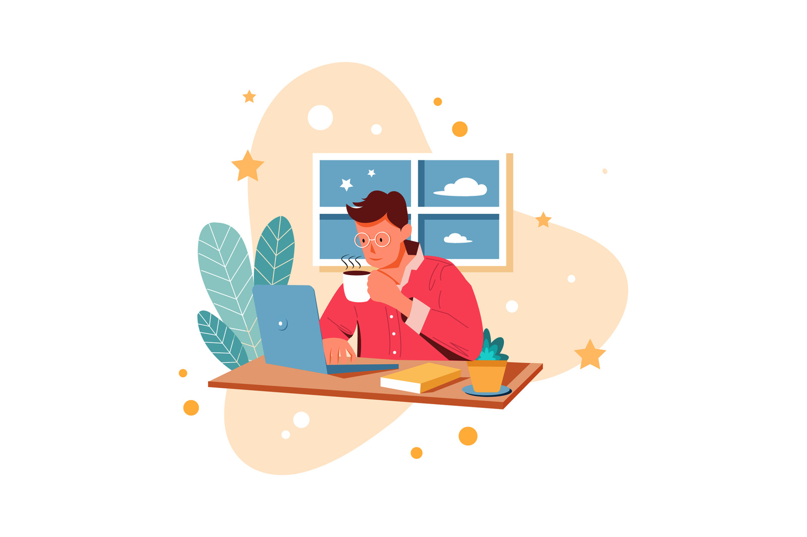 M342_Work from Home Illustrations M342_Work from Home Illustrations
