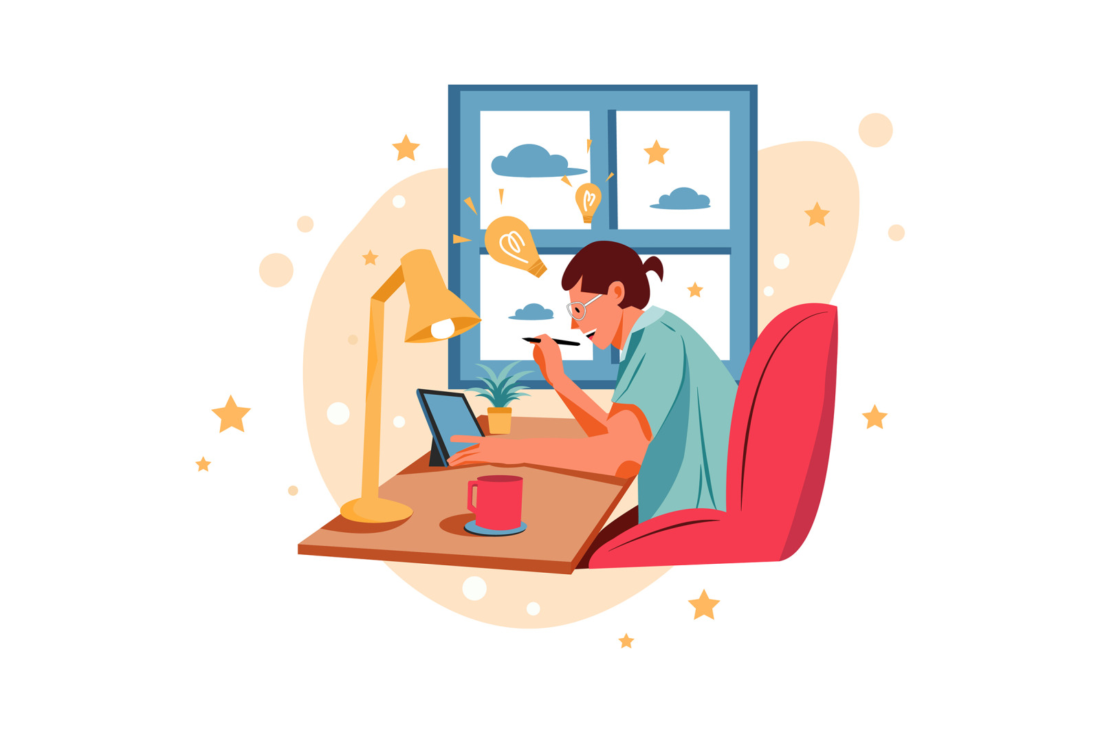 M342_Work from Home Illustrations M342_Work from Home Illustrations