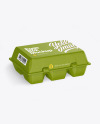 Kraft Carton Egg Pack Mockup