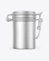 Metallic Jar With Clamp Lid Mockup