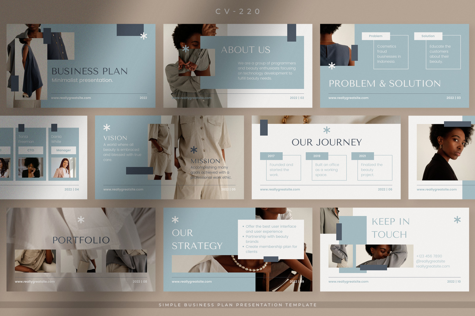 Blue Simple Business Plan Presentation Blue Simple Business Plan Presentation