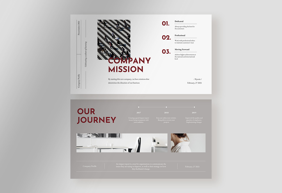 Ryozie - Red Wine Modern Company Profile Presentation Ryozie - Red Wine Modern Company Profile Presentation