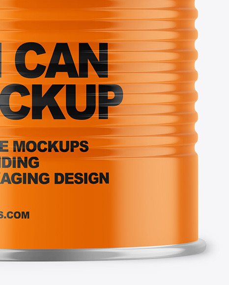 Tin Can w/ Glossy Finish Mockup