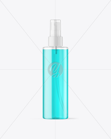 Color Liquid Spray Bottle Mockup