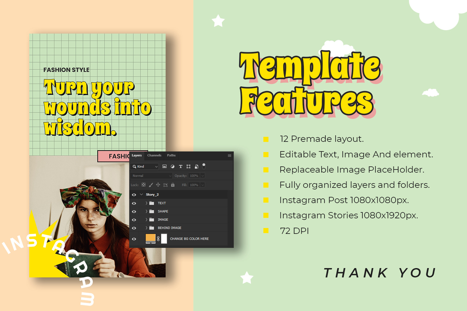 Hinomia Instagram Template