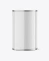 Glossy Tin Can Mockup