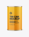 Glossy Tin Can Mockup