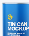 Matte Tin Can Mockup