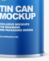 Matte Tin Can Mockup