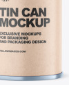 Matte Tin Can Mockup