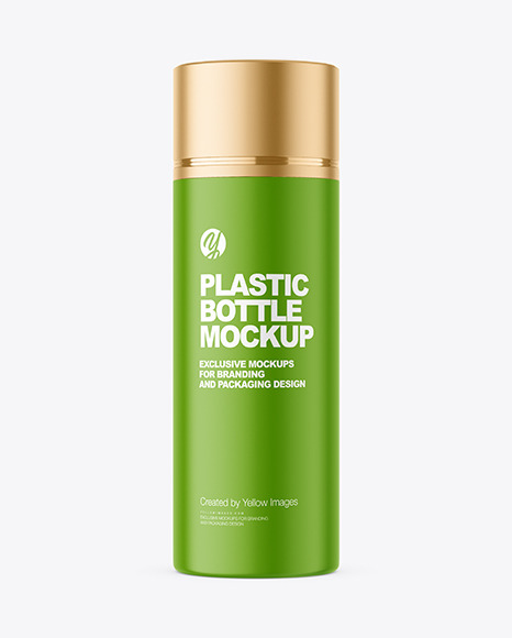 Plastic Cosmetic Bottle Mockup