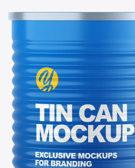 Matte Tin Can Mockup