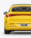 Electric Luxury Car Mockup - Back View