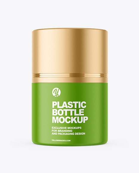 Plastic Cosmetic Bottle Mockup