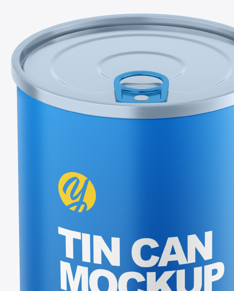 Matte Tin Can Mockup