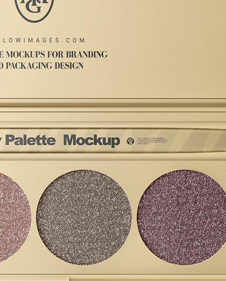 Metallized Eyeshadow Palette Mockup