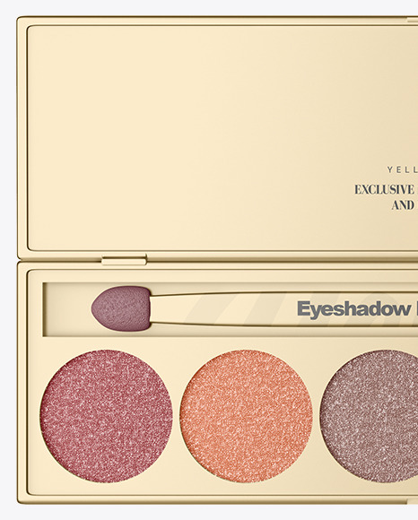 Metallized Eyeshadow Palette Mockup