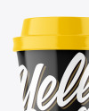 Glossy Plastic Coffee Cup Mockup