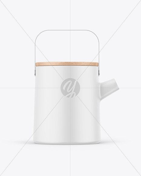 Matte Teapot Mockup