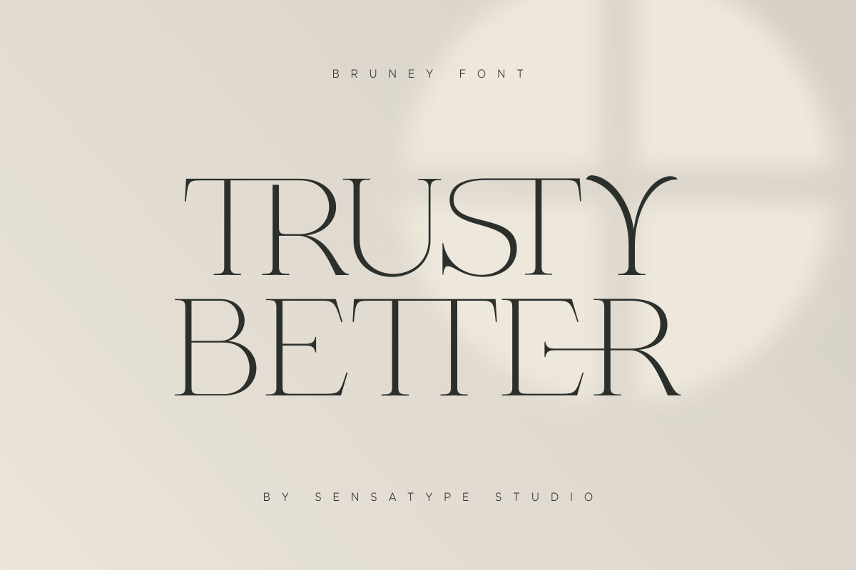 Bruney - Classy Ligature Font Bruney - Classy Ligature Font