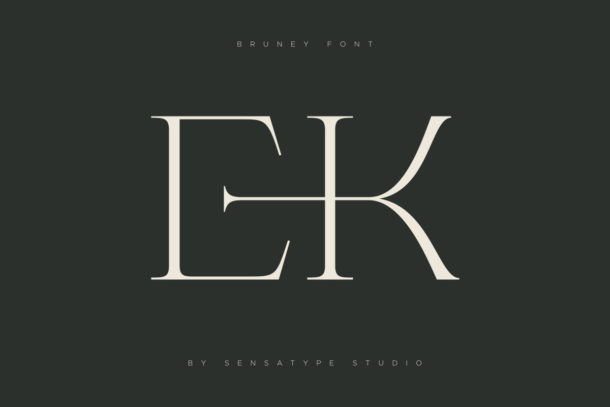 Bruney - Classy Ligature Font Bruney - Classy Ligature Font