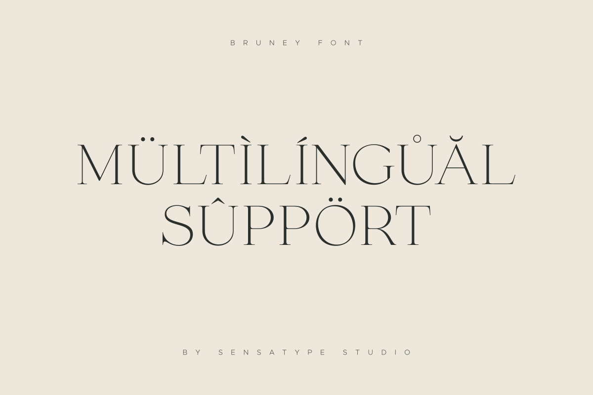 Bruney - Classy Ligature Font