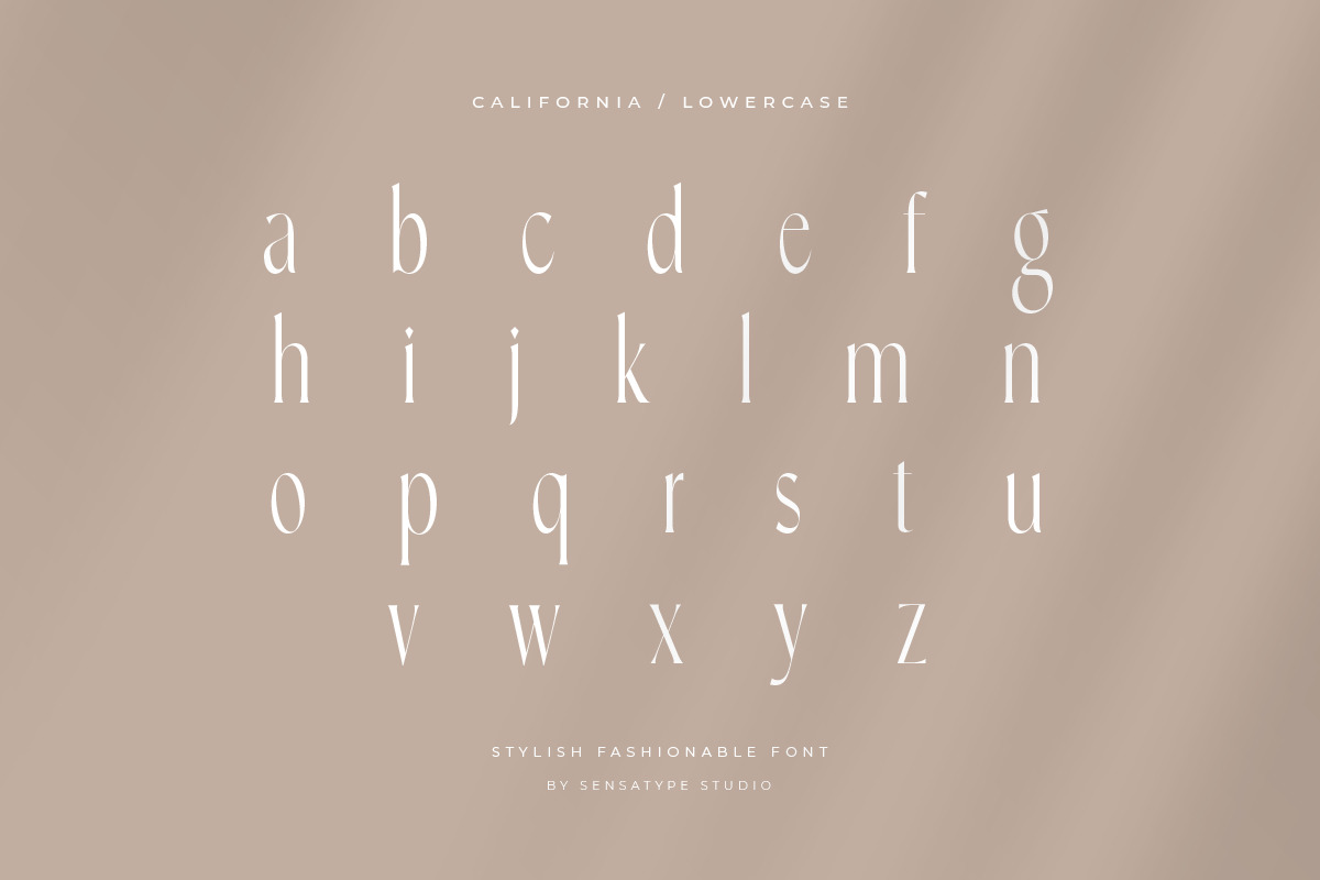 California - Stylish Fashion Font