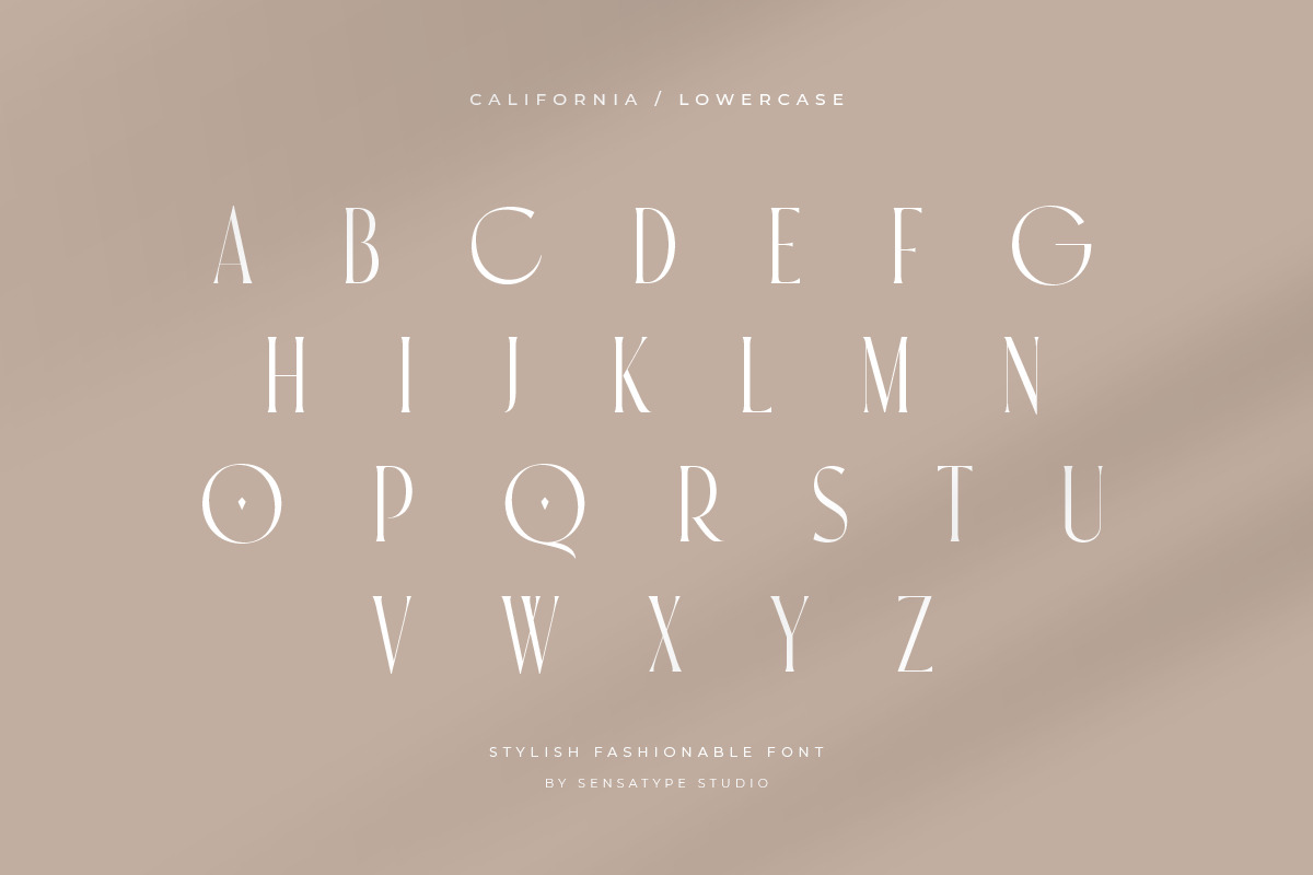 California - Stylish Fashion Font