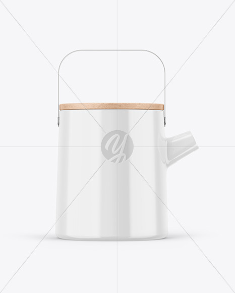 Glossy Teapot Mockup