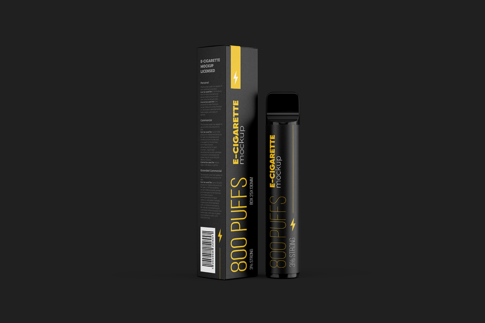 Electronic Cigarette Mockup Electronic Cigarette Mockup