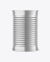 Metallic Tin Can Mockup