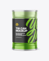 Metallic Tin Can Mockup