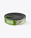 Matte Tin Can With Pull Tab Mockup