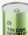 Metallic Tin Can Mockup