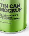 Metallic Tin Can Mockup