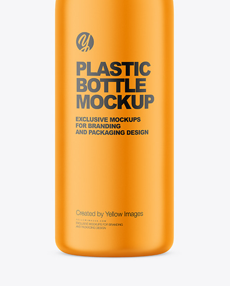 Matte Plastic Bottle with Pump Mockup